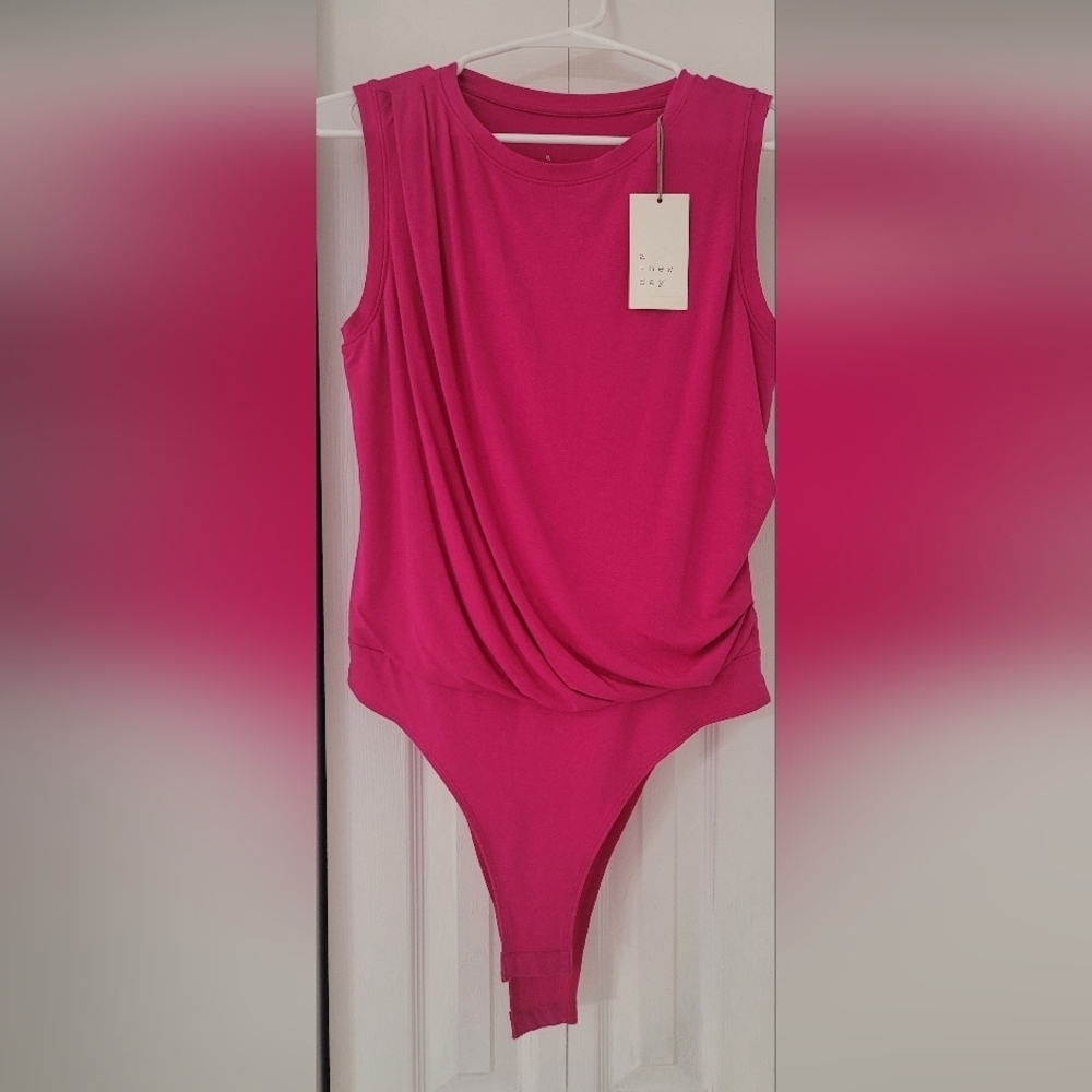 a new day Pink Sleeveless Bodysuit